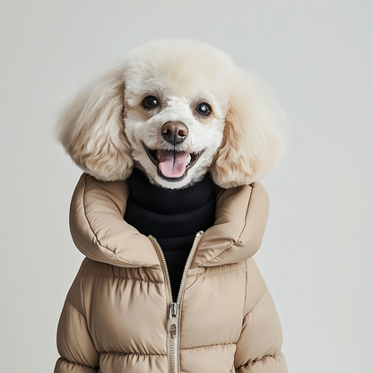 Beige Down Jacket